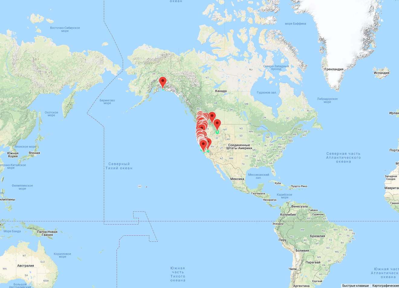 Amanita pachycolea - map